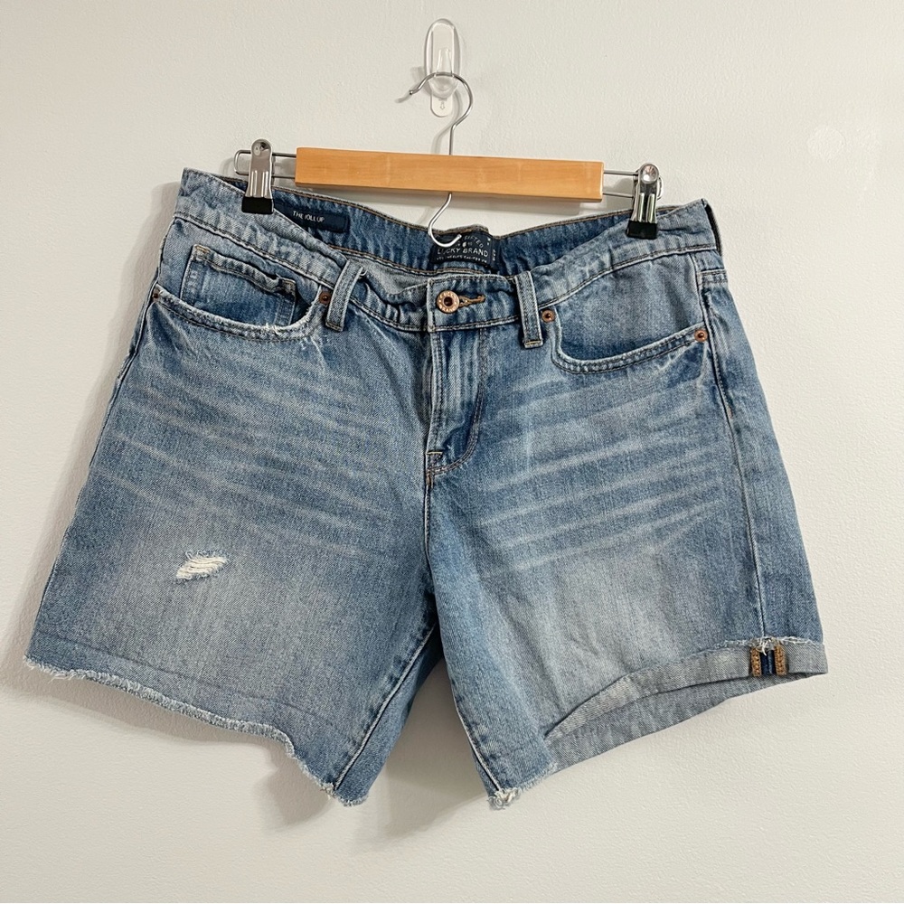Lucky Brand The Roll Up Jean Denim Shorts Women’s Size 8 or 29